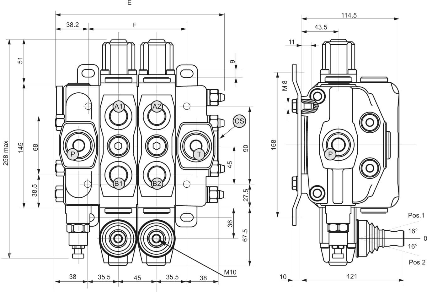 Distributeur hydraulique manuel empilable 90L 6 double effet — free download